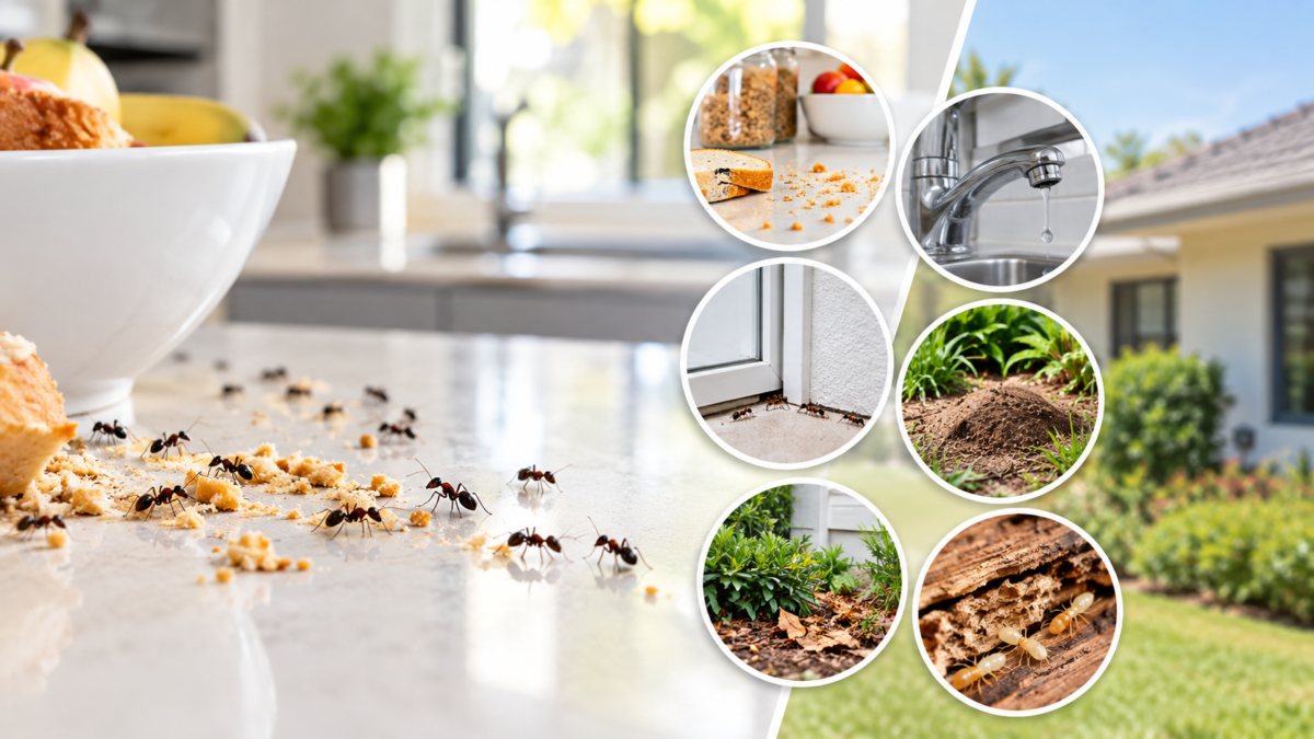 Ant infestation in a Perth home