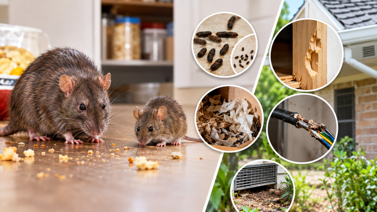 Rats and mice in a Perth home